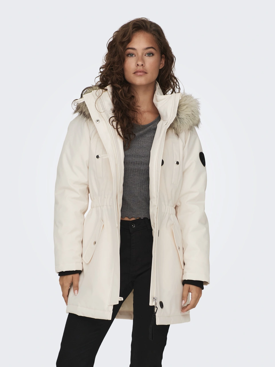 Only Onlırıs Fur Wınter Parka Cc 2023 Otw Kadın Sarı Parka - 15304625 Sarı