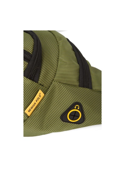 Newish Polo Erkek Usb Kulaklık Çıkışlı Crossbody Çapraz Göğüs Omuz Ve Bel Çantası New328 Haki