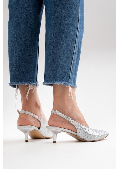 Alewomen Gümüş Hasır Sivri Burun Arka Açık 4 Cm Topuk Boyu Gormi Stiletto Kadın Ayakkabı Gümüş Hasır Alewomen Gümüş Hasır Sivri Burun Arka Açık 4 Cm Topuk Boyu Gormi Stiletto Kadın Ayakkabı Gümüş Hasır