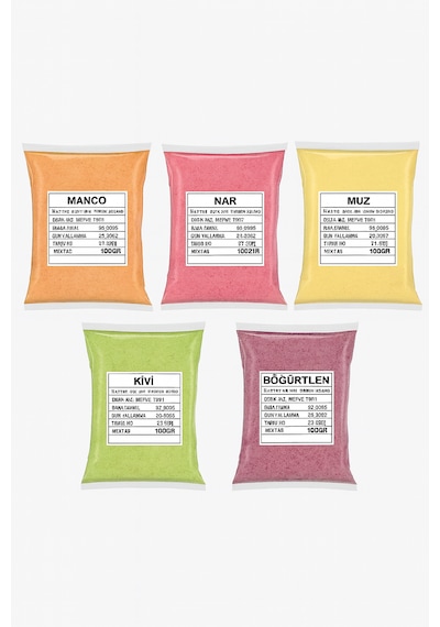 Meyve Aromalı Içecek Tozu 5'li Paket 500gr 500 G