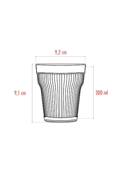 Akrilik Beyaz 6'lı Kısa Bardak & Su Meşrubat Kahve Yanı Bardağı 300 Ml Cam Değildir