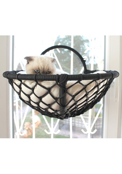 Homedora Grant Kedi Cam Yatağı & Cam Askılı Vantuzlu Kedi Yatağı