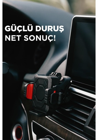 Torima Jx-063 Siyah Plastik Motosiklet Sabitleyici 360 Döner Telefon Tutucu Siyah