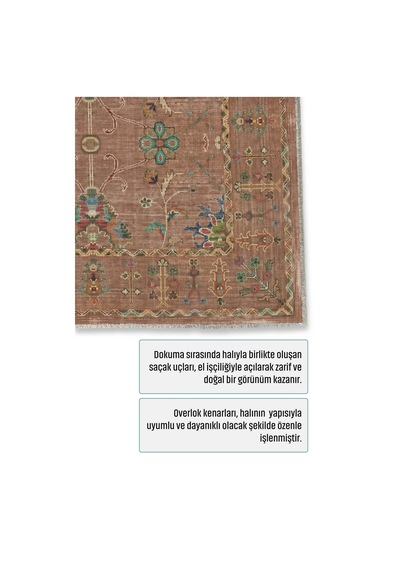 Dekoratif Halı Kaymaz Taban Leke Tutmaz Yıkanabilir Kilim Özel Ölçü Salon Halısı 3051 Çok Renkli