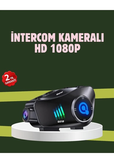 Q28 Full Hd Kameralı Motosiklet Kask Kulaklığı 45 Saat Müzik, Ipx6 Su Geçirmez 88847017