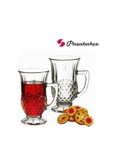 Paşabahçe 55671 Istanbul Kulplu Bardak 6'lı P55671 Çay Bardağı Beyaz