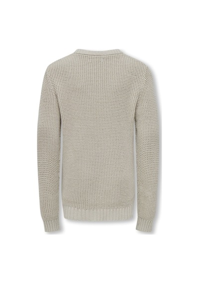 Only Kobjacob L/s Crew Neck Knt Kız Çocuk Gri Kazak - 15298899
