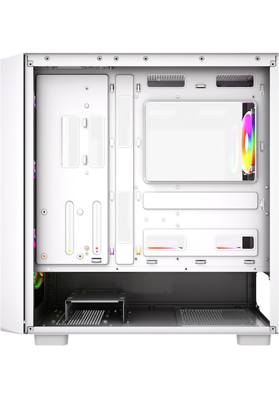 Ranker Lyra Wood White Argb Tempered Glass Usb 3.0 Type-c Atx Mid Tower Kasa