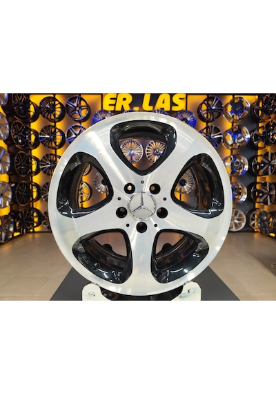 4 Adet Mercedes  7.5 17 5 112 Et37 66.6 Black Mack Jant Revize Edilmiş Takım