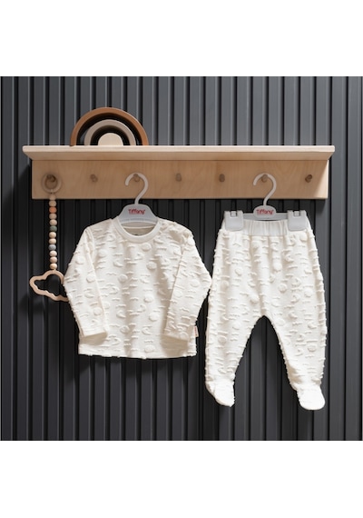 Tiffany Baby & Kids Tiffany Baby Moon Theme Patikli 2'li Takım 35098 Ekru