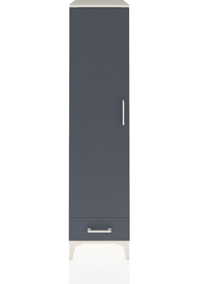 Kronos Dolap 4 Raflı Tek Çekmeceli Tek Kapaklı 44x59x182 Aytaşı-antrasit Aytası
