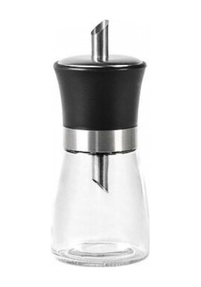 Dökme Cam Toz Şekerlik - Siyah- 1 Adet- 200 Ml