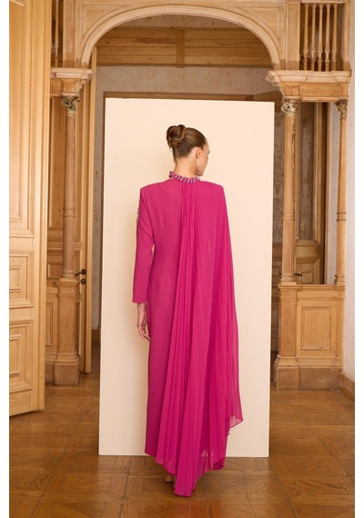 Senna Rosalın Dress Fuşya Fuşya