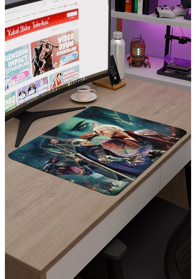 Devil May Cry Kaymaz Dikişli Kauçuk Oyuncu Mousepad V1 - 48x40 Xl Gaming Mouse Pad Fare Altlığı