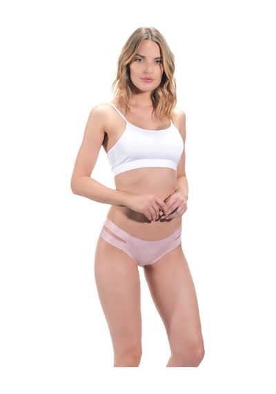 Cottonhill Basic Lazer Kesim Kadın Hipster Külot 4'Lü Paket - 2-Çok Renkli-M Çok Renkli