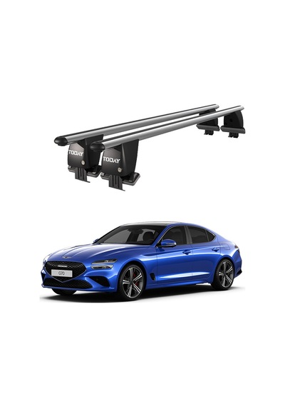 Royal Genesis G70 2017 Ve Sonrası Uyumlu Gri Kilitli Ara Atkı Port Bagaj Tavan Barı