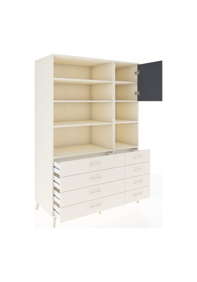 Kronos Dolap 8 Raflı 8 Çekmeceli Tek Kapaklı 132x59x195 Aytaşı-antrasit/aytaşı Antrasıt/aytası - Aytası Kronos Dolap 8 Raflı 8 Çekmeceli Tek Kapaklı 132x59x195 Aytaşı-antrasit/aytaşı Antrasıt/aytası - Aytası