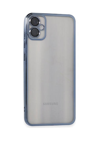 Samsung Galaxy Uyumlu, A05 Kılıf Lensli Silikon - Lacivert