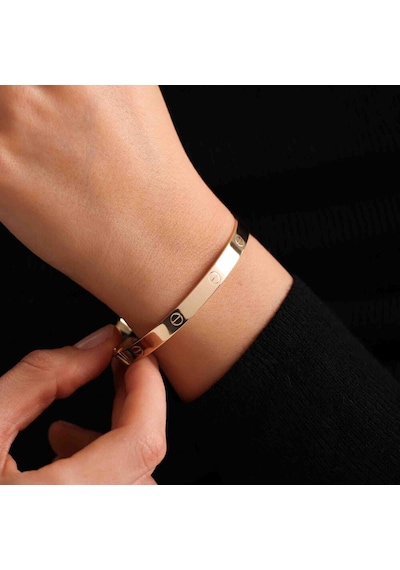 Sembol Gold Altın Çivi Kelepçe T12948