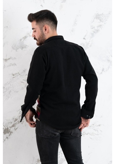 Advante Slimfit Parça Desenli Erkek Oduncu Gömlek (509439640)
