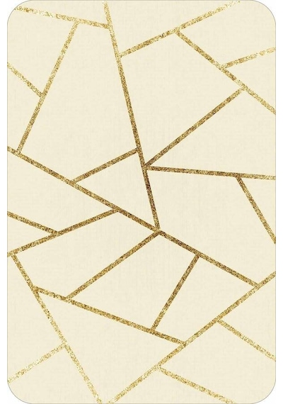 Krem Geometrik Desen Banyo Halısı Klozet Paspas Seti Bs337n11