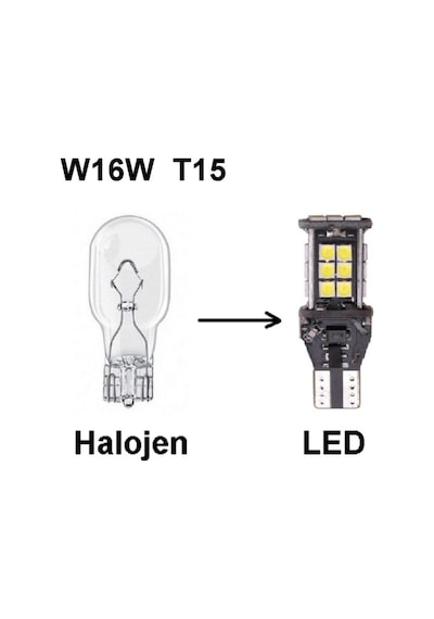 Megamarket06 Ford Focus 3 Led Geri Vites Ampulü W16w T15