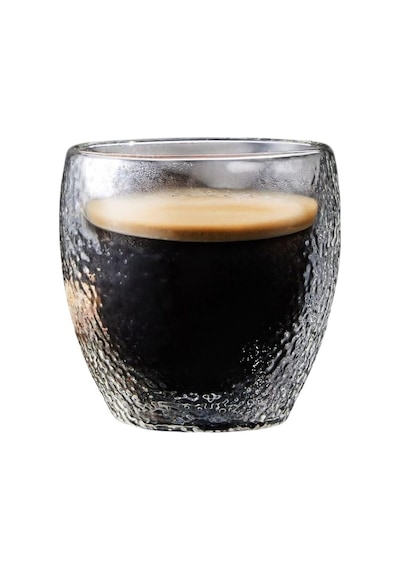 Çift Cidarlı Buzlu Tasarım Kahve, Latte, Su Bardağı, 250 Ml, Cam Bardak, 1 Adet - 12220 Açık Kırmızı