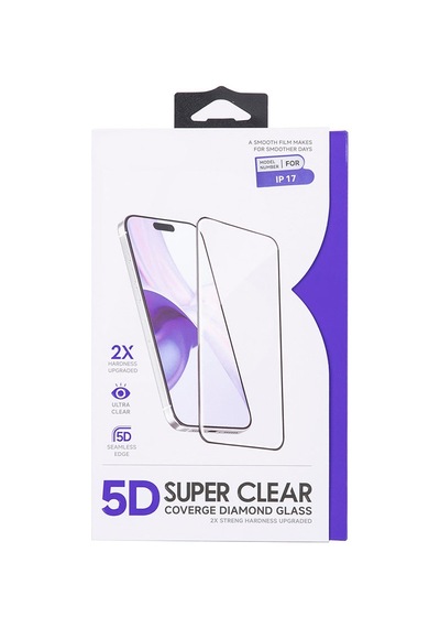 Bloominbag 5d Full Cover Temperli Cam Apple Uyumlu iPhone Apple Uyumlu iPhone 18/17 Ekran Koruyucu