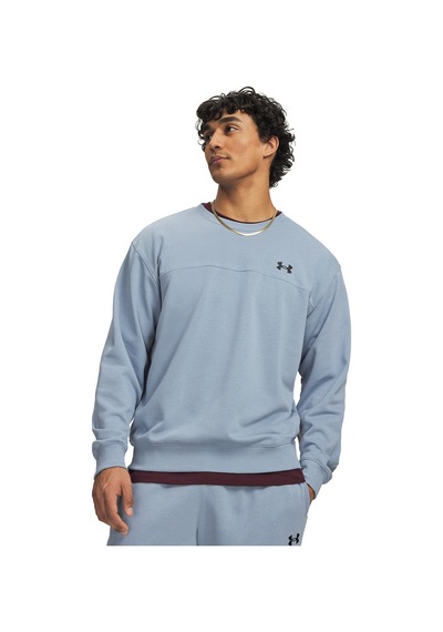 Under Armour Rival Fleece Crew Erkek Mavi Sweatshirt