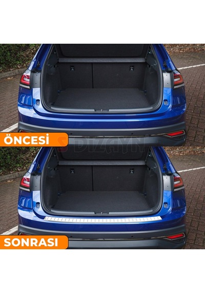 S-dizayn Vw Taigo Krom Arka Tampon Eşiği 2020 Üzeri A+ Kalite