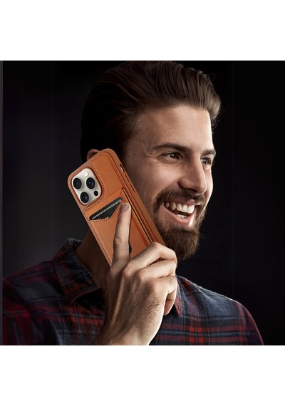 Nettech Apple Uyumlu iPhone 15 Pro Max Nt-n033 Arka Koruma Kılıf - Kahverengi Kahverengi
