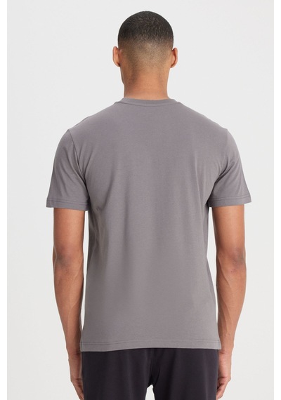 Lee Bisiklet Yaka T-shirt Antrasit Erkek Kısa Kol T-shirt 000000000102265440 Gri