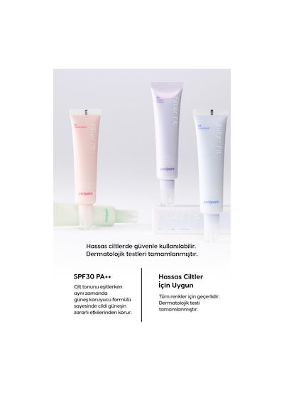 Canlı Görünüm Sunan Ton Eşitleyici Krem Perıpera Filter Fit Milk Tone Up 002 Pure Blue Spf30