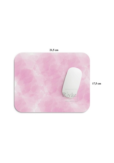 Pembe Zemin - Dikdörtgen Mouse Pad, 17,5 Cm X 19,50 Cm