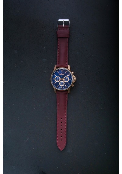 Hakiki Deri 22mm Akıllı Pimli Saat Kordonu Bordo
