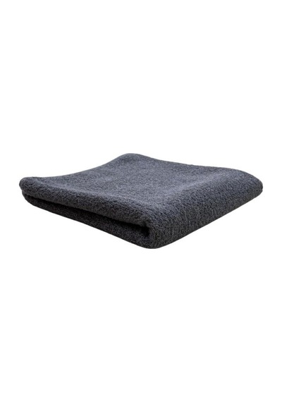 Kuaförler İçin Yüksek Emici A Kalite Baş Havlusu 90x50 Cm Gri Siyah