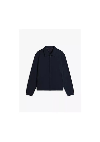 Tommy Hilfiger Essentıal Terry Ivy Jacket Erkek Mavi Sweatshirt - Mw0mw41767