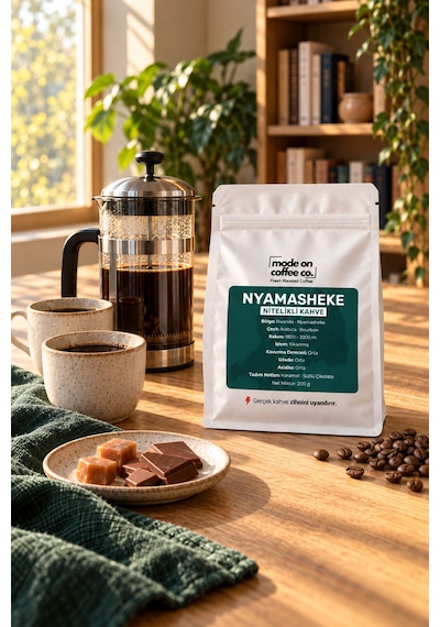 Nyamasheke Rwanda Nitelikli Filtre Kahve 200 Gr Bourbon Yıkanmış