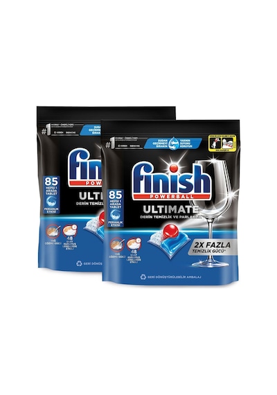 Finish Ultimate Hepsi Bir Arada Bulaşık Makinesi Deterjanı 2 x 85 Tablet