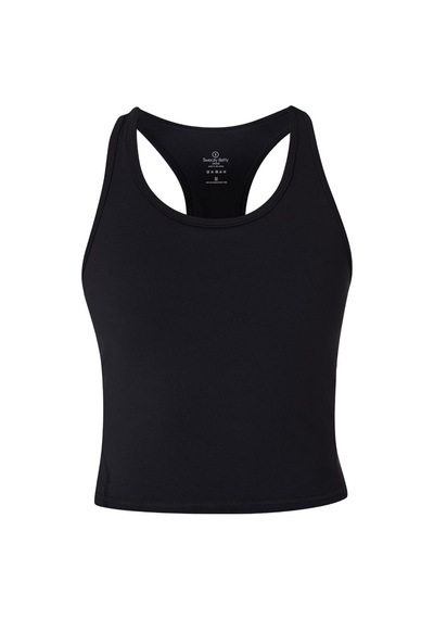 Sweaty Betty Sweaty Betty Power Medium Impact Crop Gym T Kadın Fitness Bra Blk Siyah