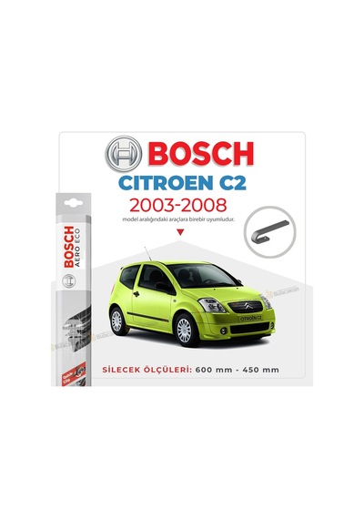 Citroen C2 Muz Silecek Takımı 2003-2008 Bosch Aeroeco