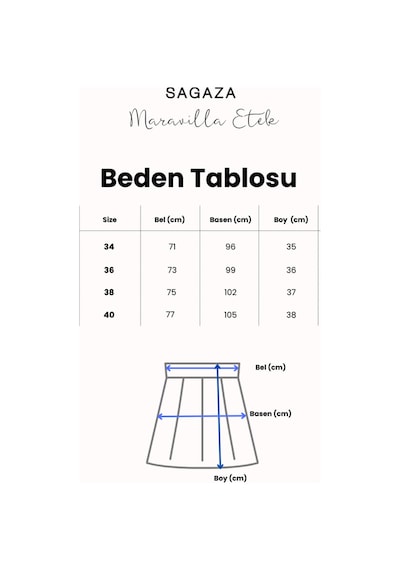 Sagaza Maravilla Etek Bej