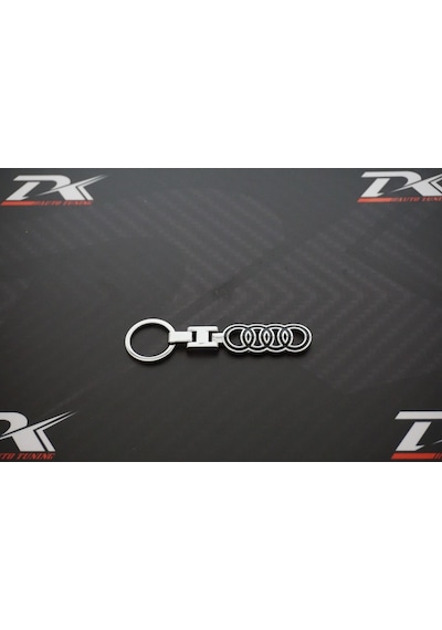 Audi Halka Logo Krom Metal Çift Yön Anahtarlık