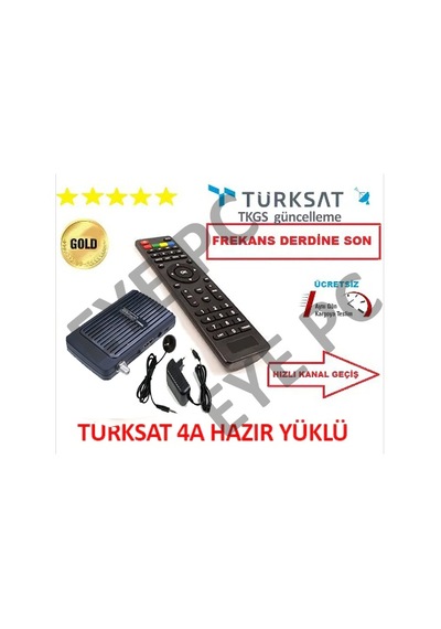 Hd Hdmi Girişli Tv Uyumlu Mini Uydu Alıcısı Hazır Yüklü