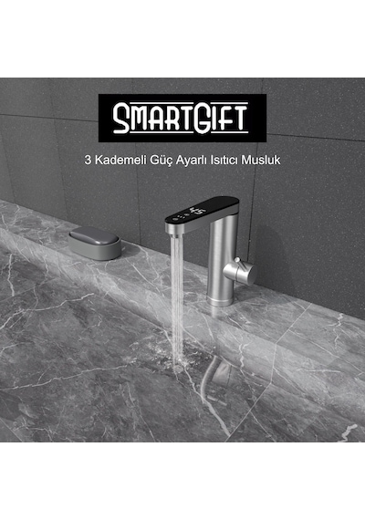 Smartgift SG-502 Ani Su Isıtıcı Musluk Alttan Giriş Elektrikli Sıcak Su Musluğu