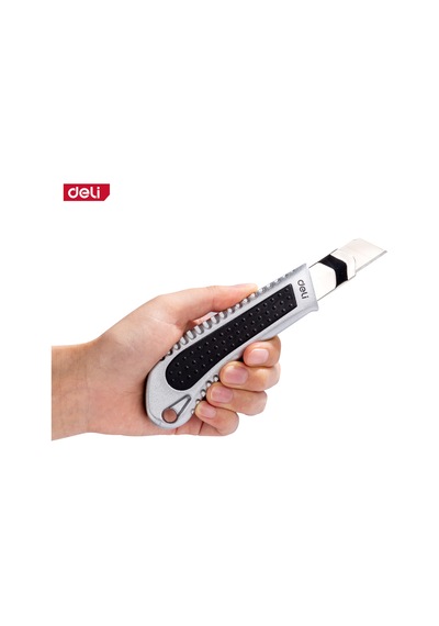 Delı Profesyonel Alüminyum Alaşımlı Maket Bıçağı 18mm