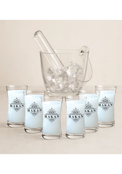 Bk Gift Kişiye Özel 7 Parça Paşabahçe Heybeli Rakı Bardağı Ve Buz Kovası Seti-1, Erkeğe Hediye, Babaya Hediye, Babalar Günü Hediyesi Kobitmeyencom3415