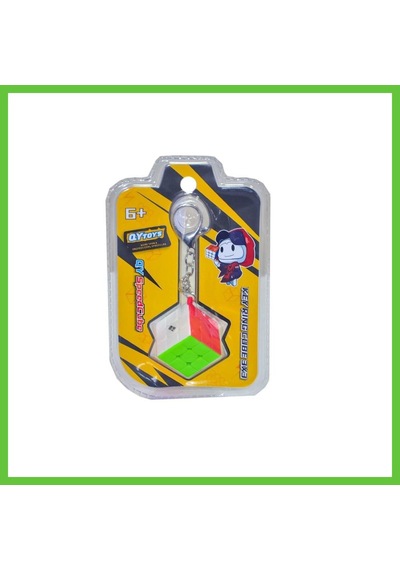 Bezos 2192 Qy Speed 3x3 Flat Küp Anahtarlık - Başel Toys Dmc
