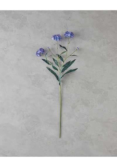 English Home Cornflower Tek Dal Yapay Çiçek 64 Cm Mavi Mavi