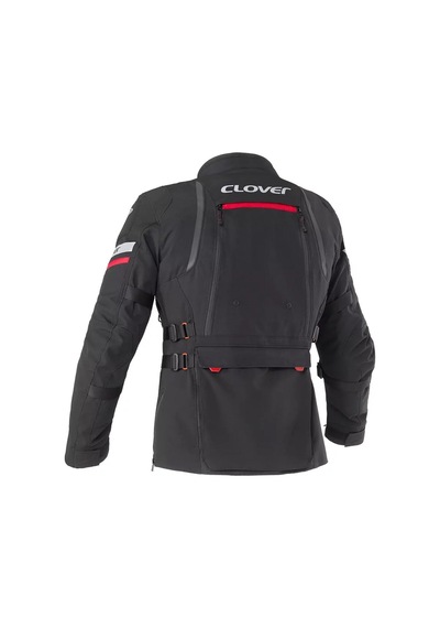 Clover Gts-5 Korumalı Kadın Motosiklet Montu Siyah